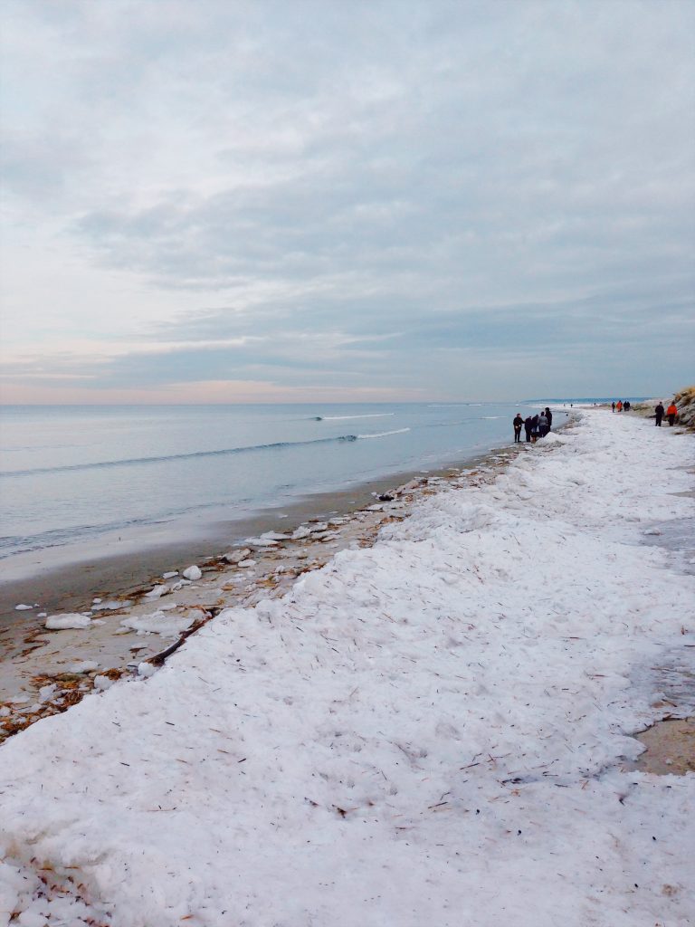 Winter beach