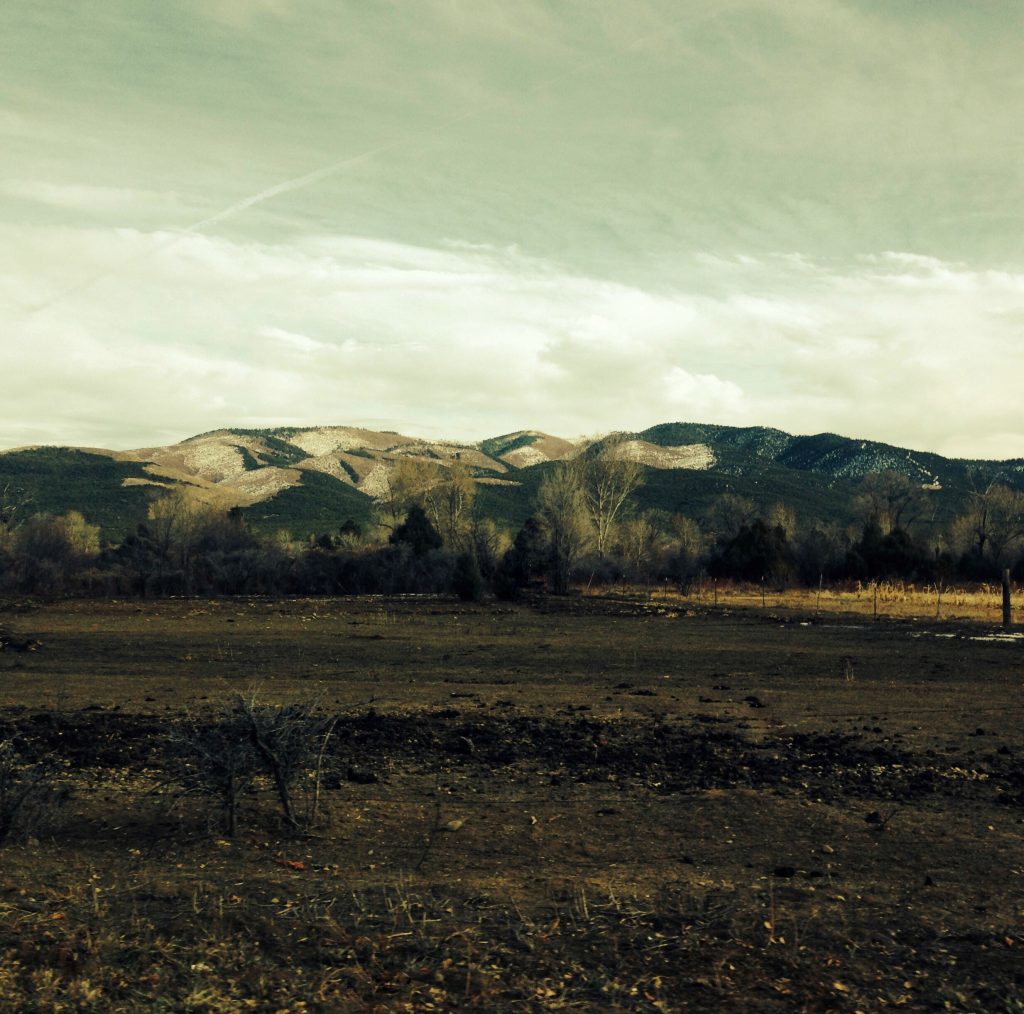 Desert mountain scenery around Taos. New Mexico.