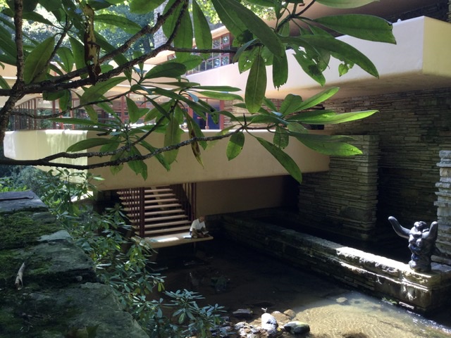 Exterior of Fallingwater by Frank Lloyd Wright