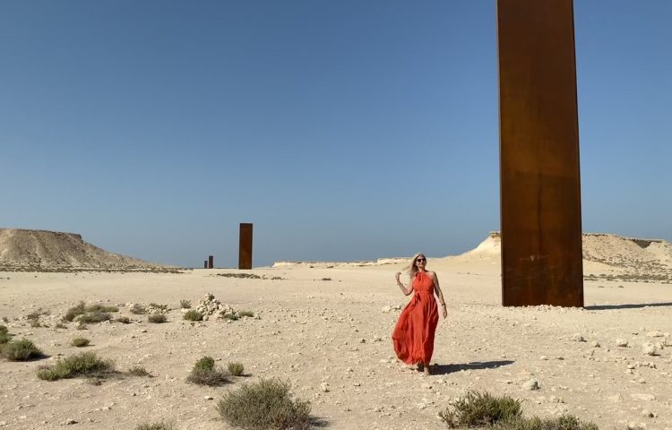 Richard Serra Qatar East-West/West-East with Tijana Kalita Dress