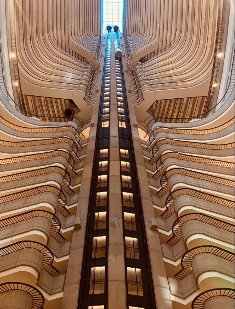 John Portman Marriott Marquis elevator