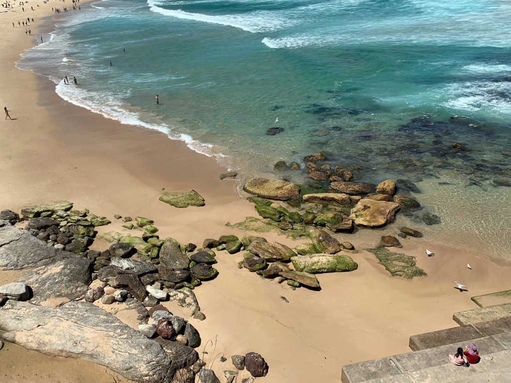 Beginning of the Bondi Beach.