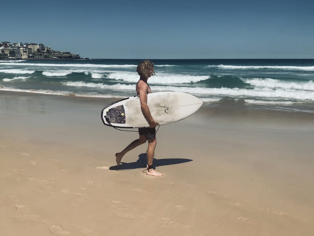 Surfer at the Bondi Beach. Australia. 