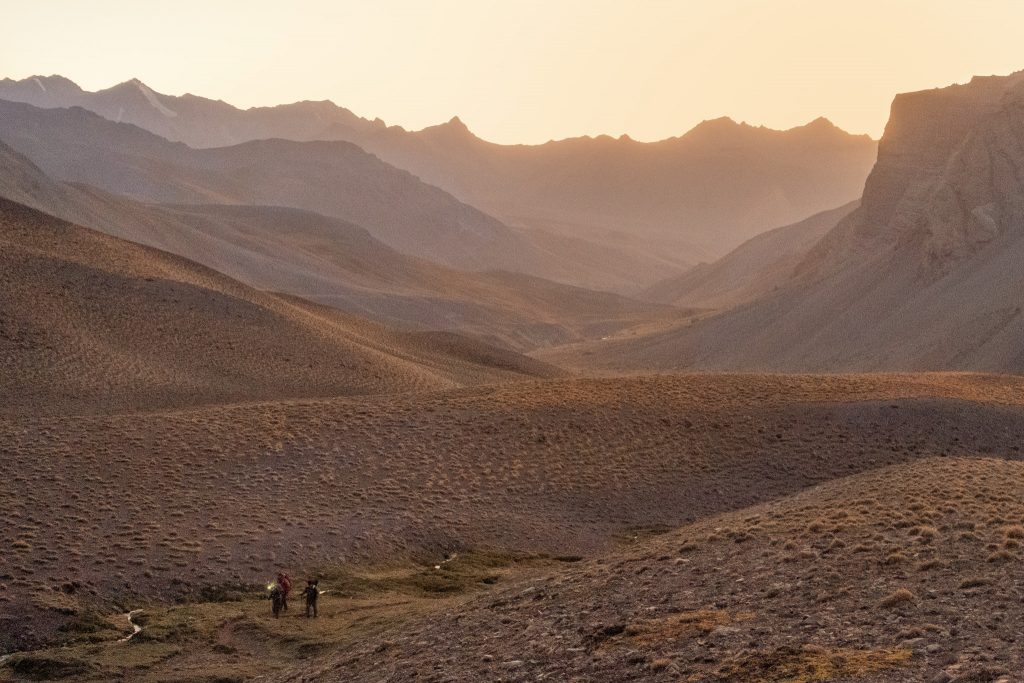 Sunset in the Andes Mountains