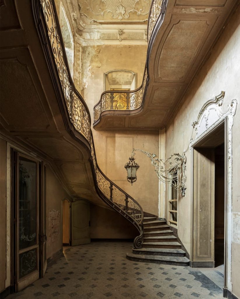 Mitteleuropa II by Nicola Bertellotti. A romantic abandoned staircase.