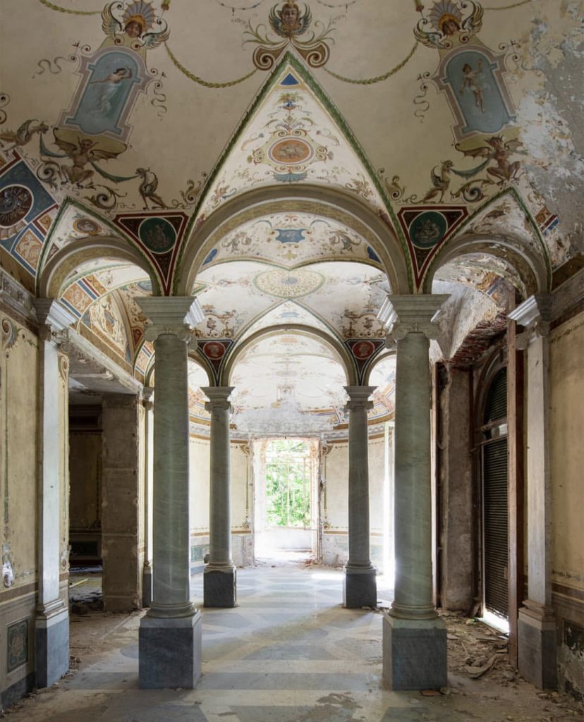 Grandeur by Nicola Bertellotti. An empty hallway with intricate high ceilings