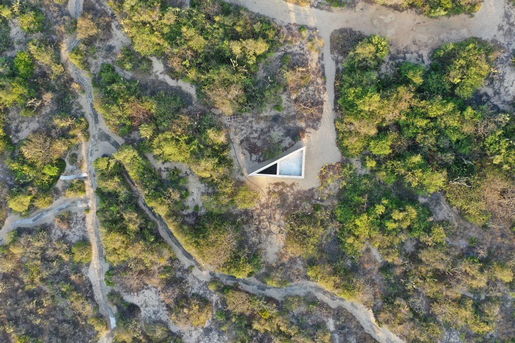 Tadao Ando Casa Wabi Aerial shot