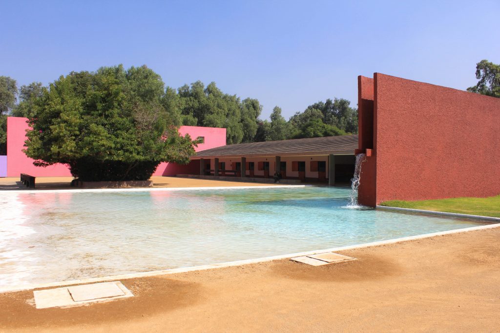 Casa San Cristobal pool area, designed by  Luis Barragán