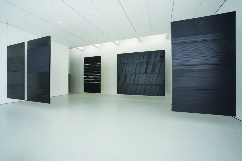 Pierre Soulages work displayed in Musee Fabre, Monpelier