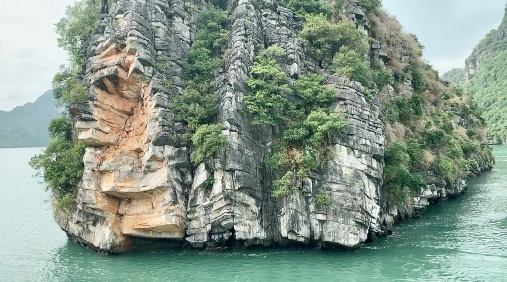 Halong Bay Rock formations.