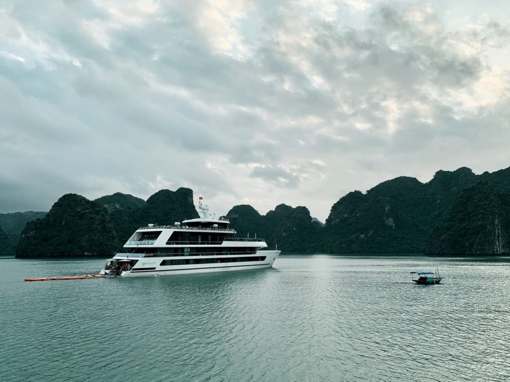 Halong Bay in the evening