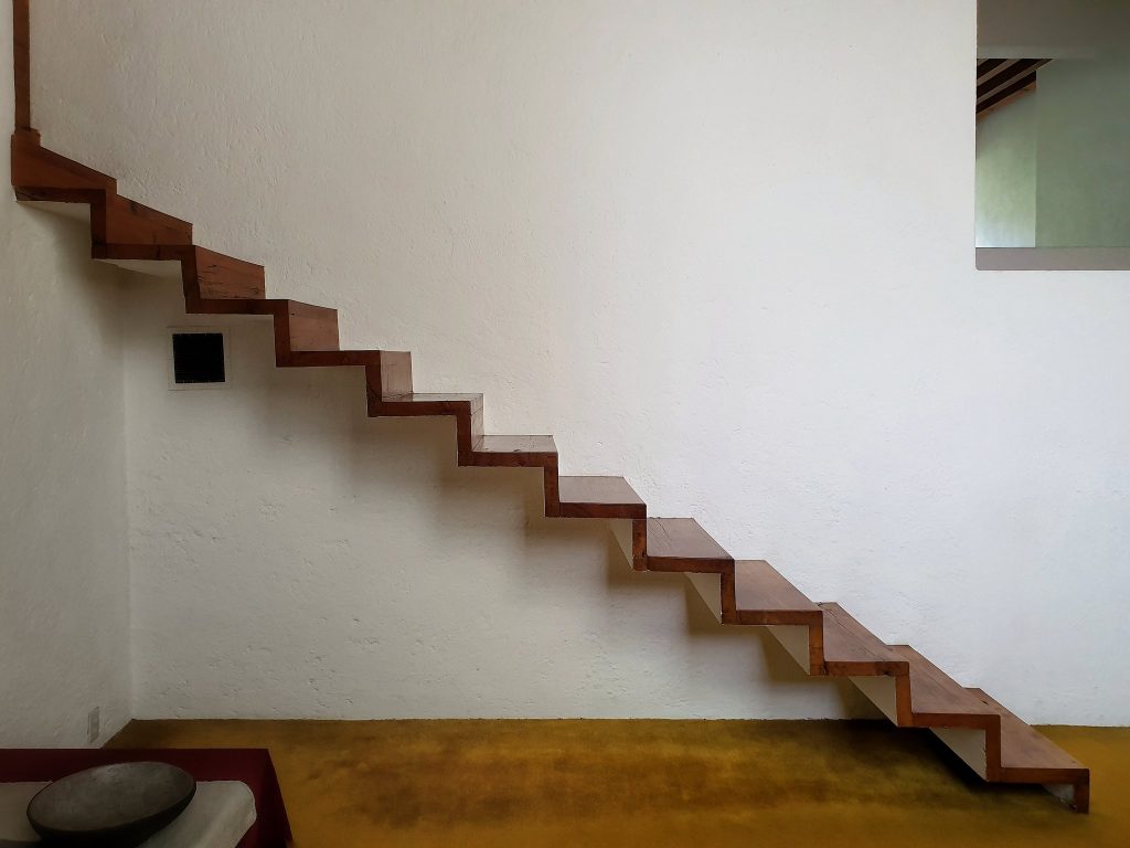 The staircase of Casa Luis Barragán.