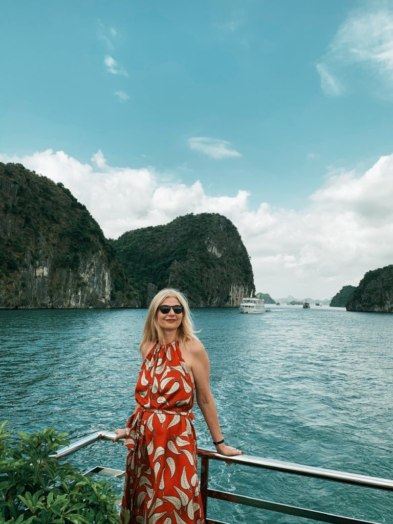 Halong Bay view with Tijana