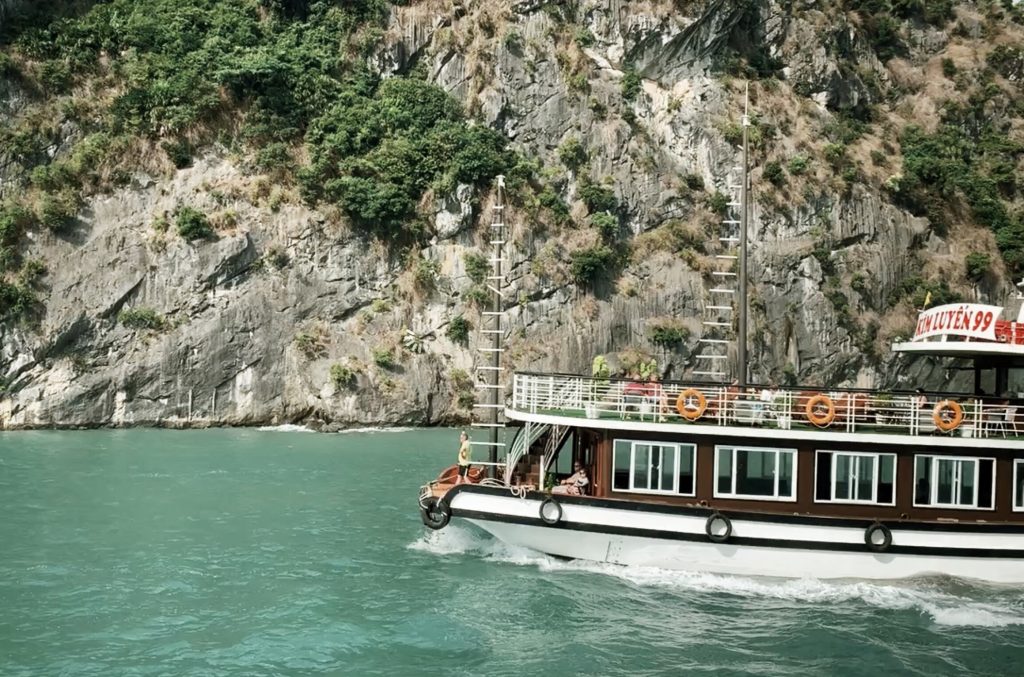 Sailing through Halong Bay in Vietnam