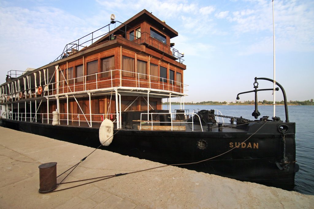 S.S. Sudan ship frontal view