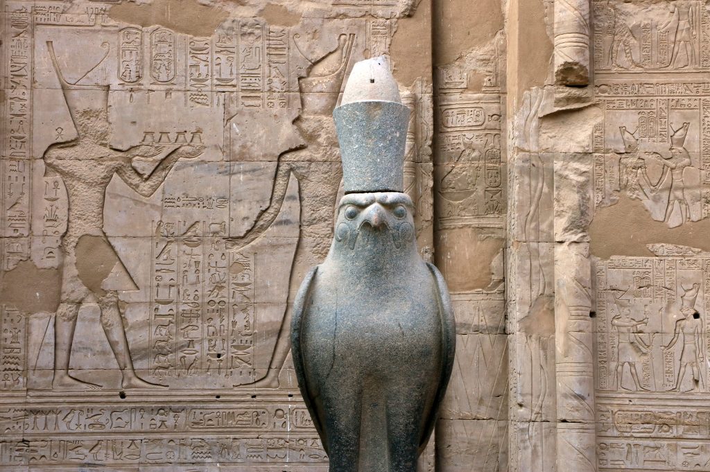 Temple of Edfu - Statue of Horas, Egypt