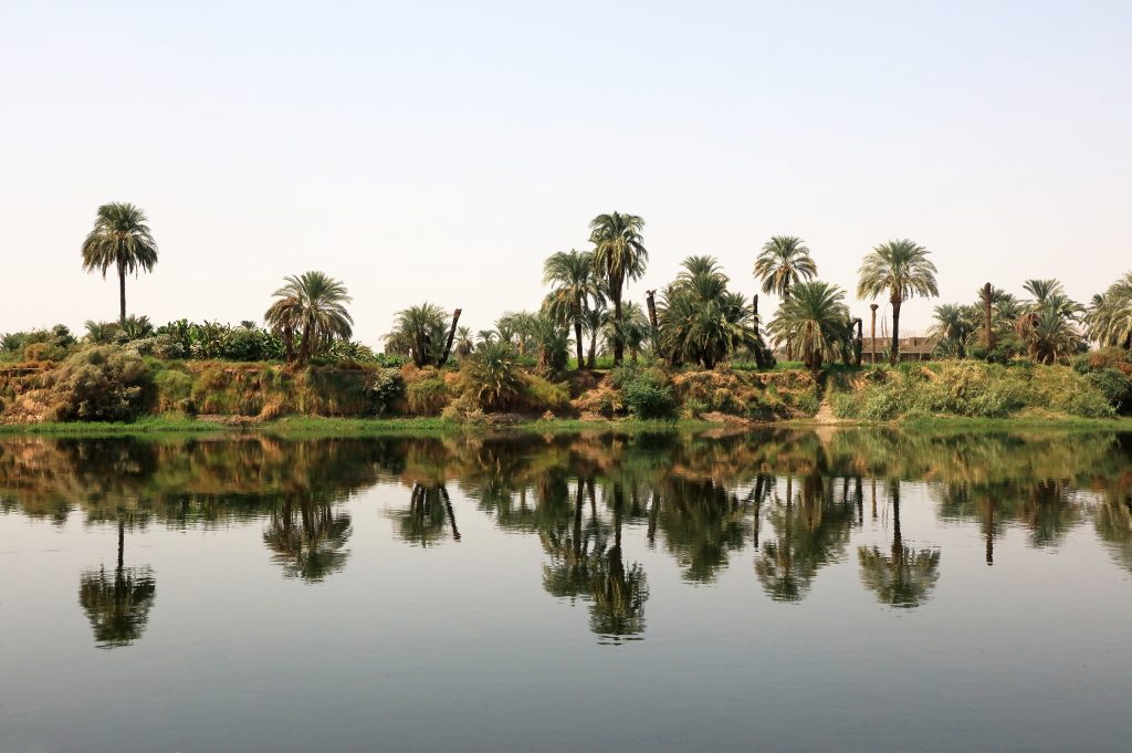 The Nile river landscape.