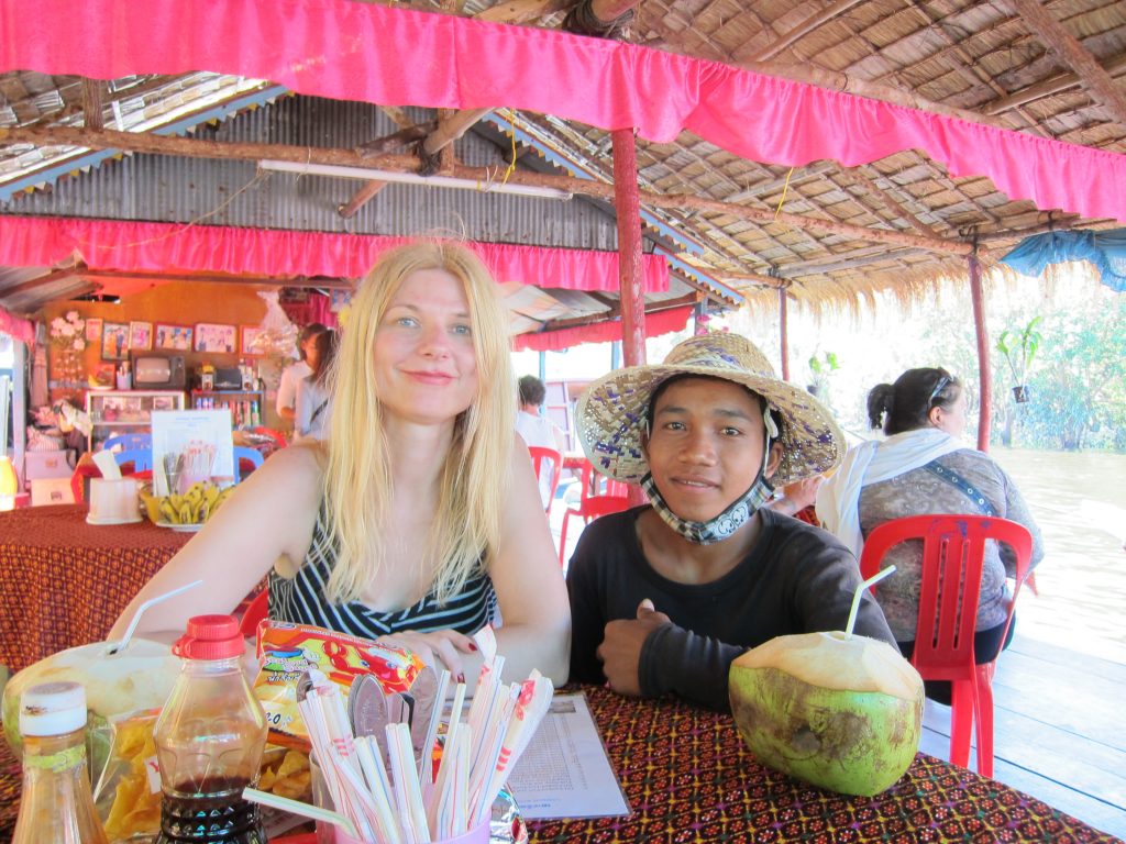 Restaurant on the Tonle Sap lake