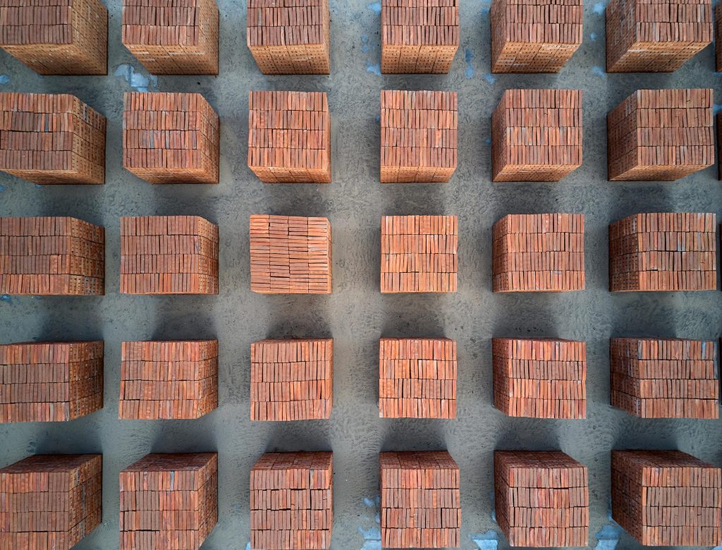 Bosco Sodi's Installation of clay cubes