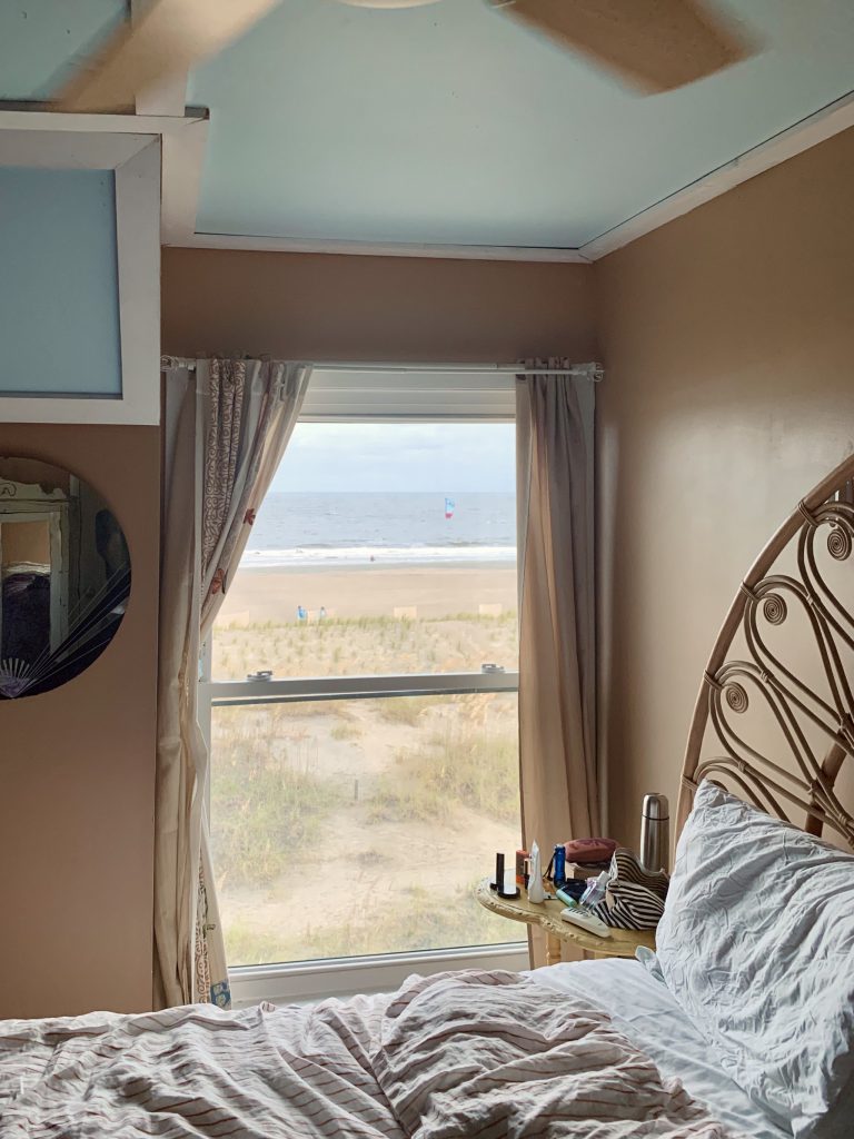 Bedroom with an Ocean view 