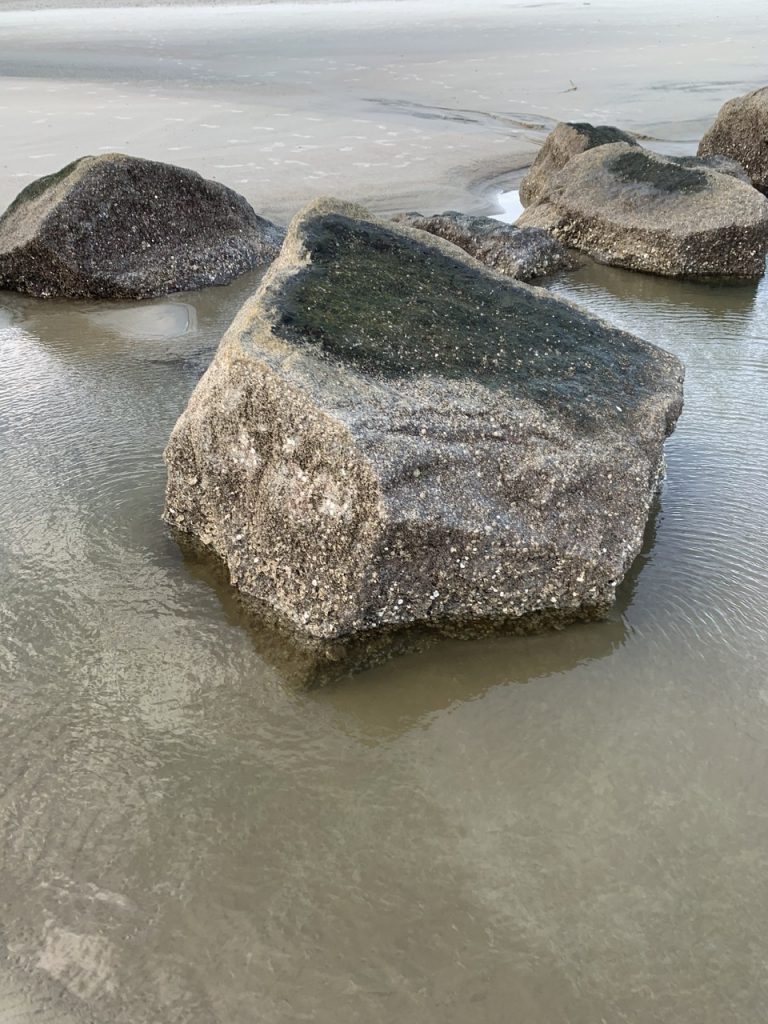 Tybee Beach Rocks 