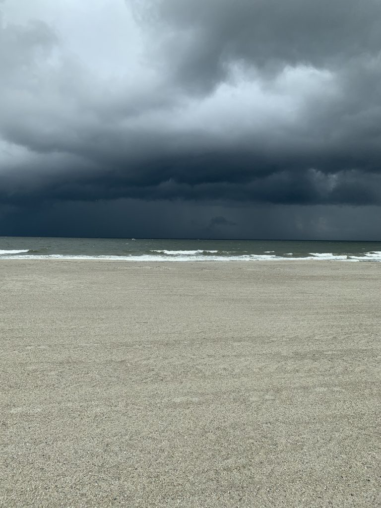 Tybee Island Beach before the rain 