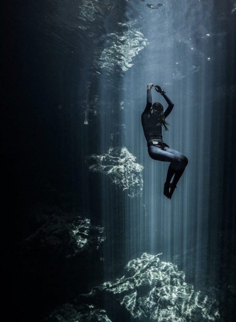 Freediving beautiful image. Pepe Arcos.