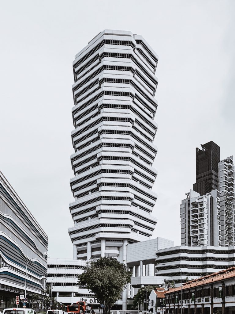 The concourse architecture in Singapore