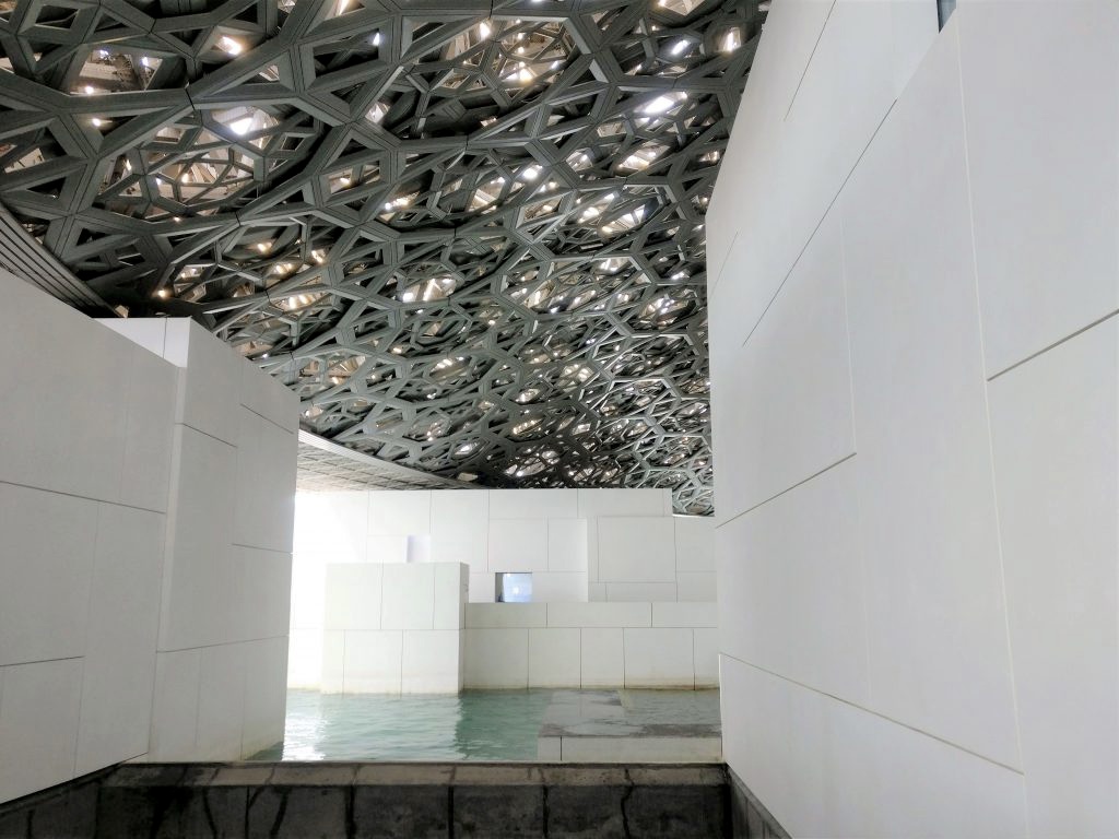 Louvre Abu Dhabi with water element
