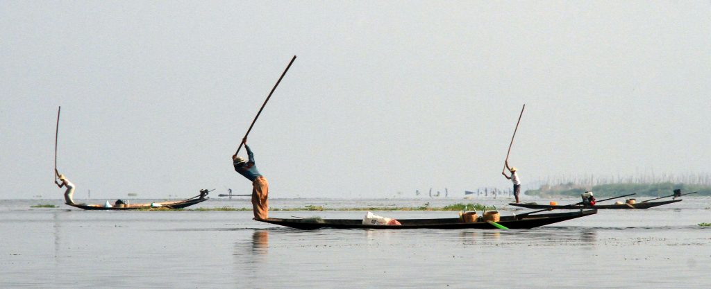 Fisherman at the Inle lake, Myanmar