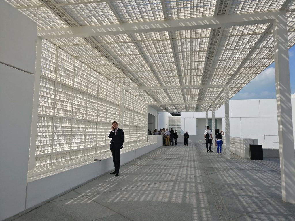 Beautiful light canopy  - Louvre by Jean Nouvel