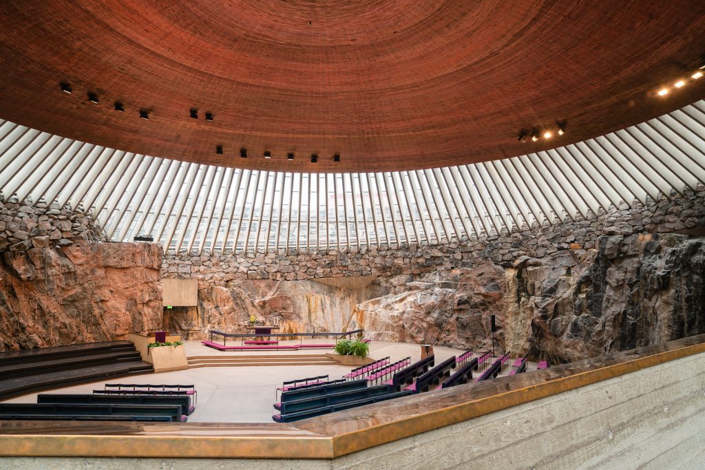 Temppeliaukio Church The Rock Church inside

Photo by Sofie von Frenckell