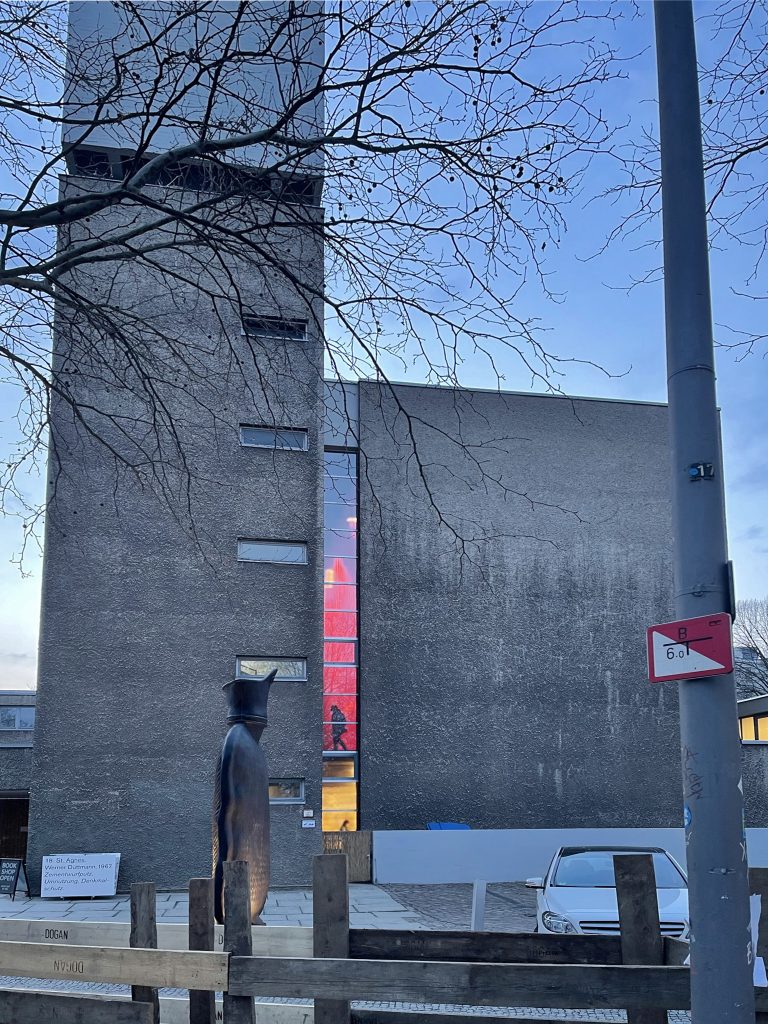 Exterior architecture of Koenig Galerie (KÖNIG GALERIE) in Berlin. 