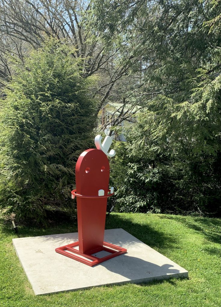 Highlands – The Bascom Art Center Red sculpture 