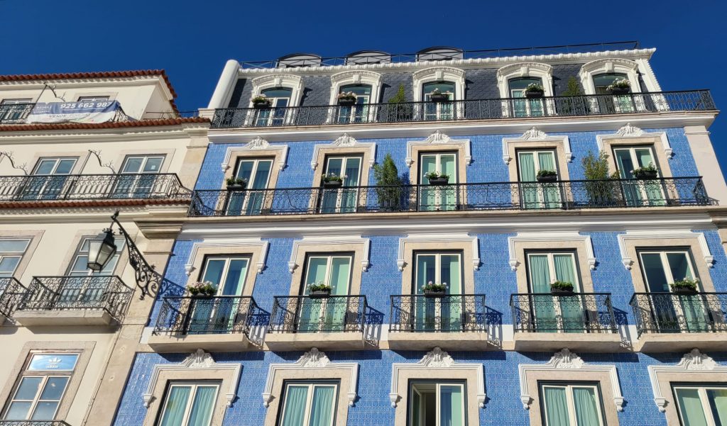 Colorful architecture in Lisbon.