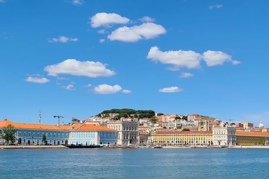 Lisbon center viewed from the ferry.